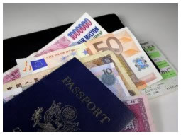 passport, money, exchange, currency, insurence